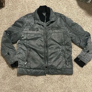 BKE men’s jacket, Sherpa lined, black/grey.